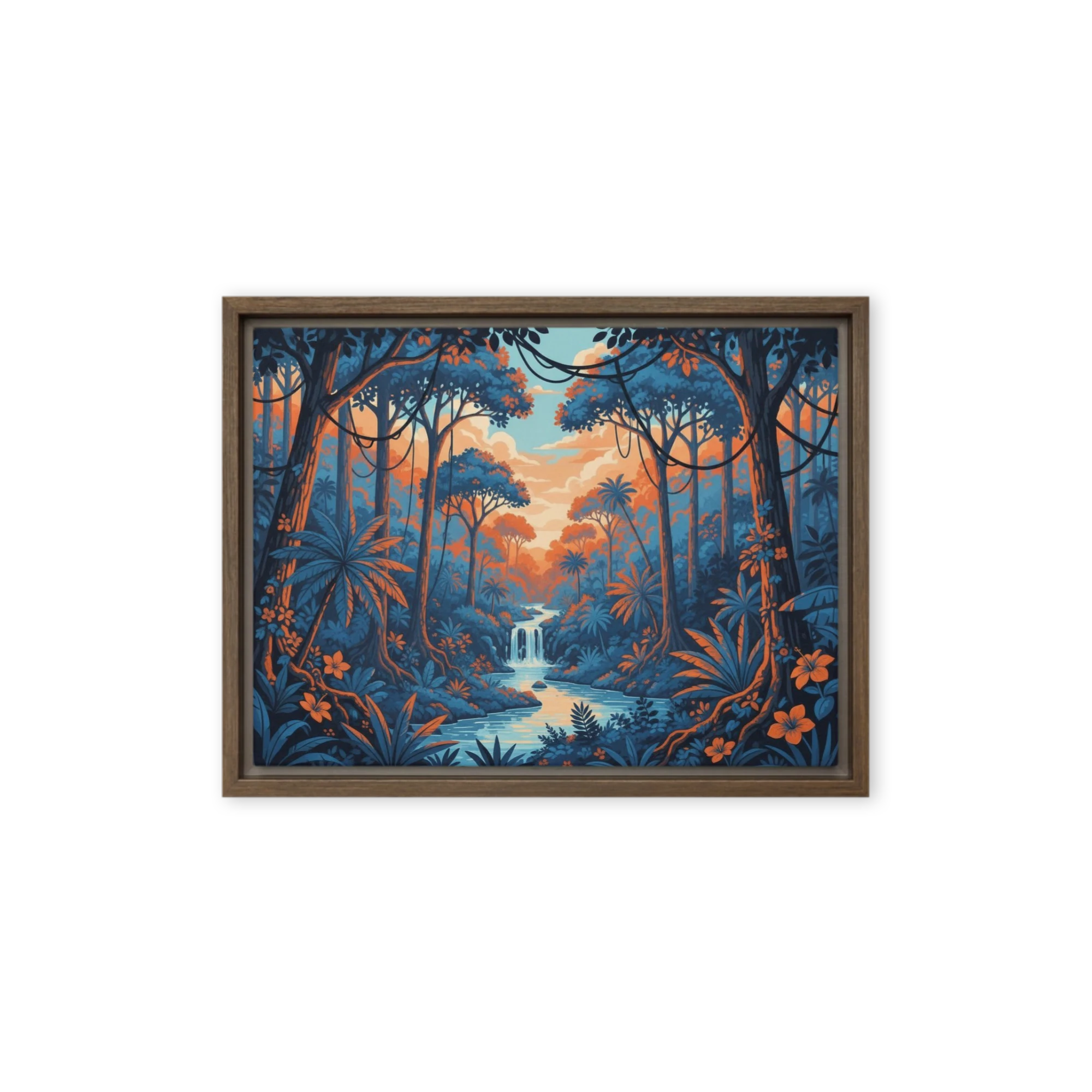 Azure Ember Falls | Art Print