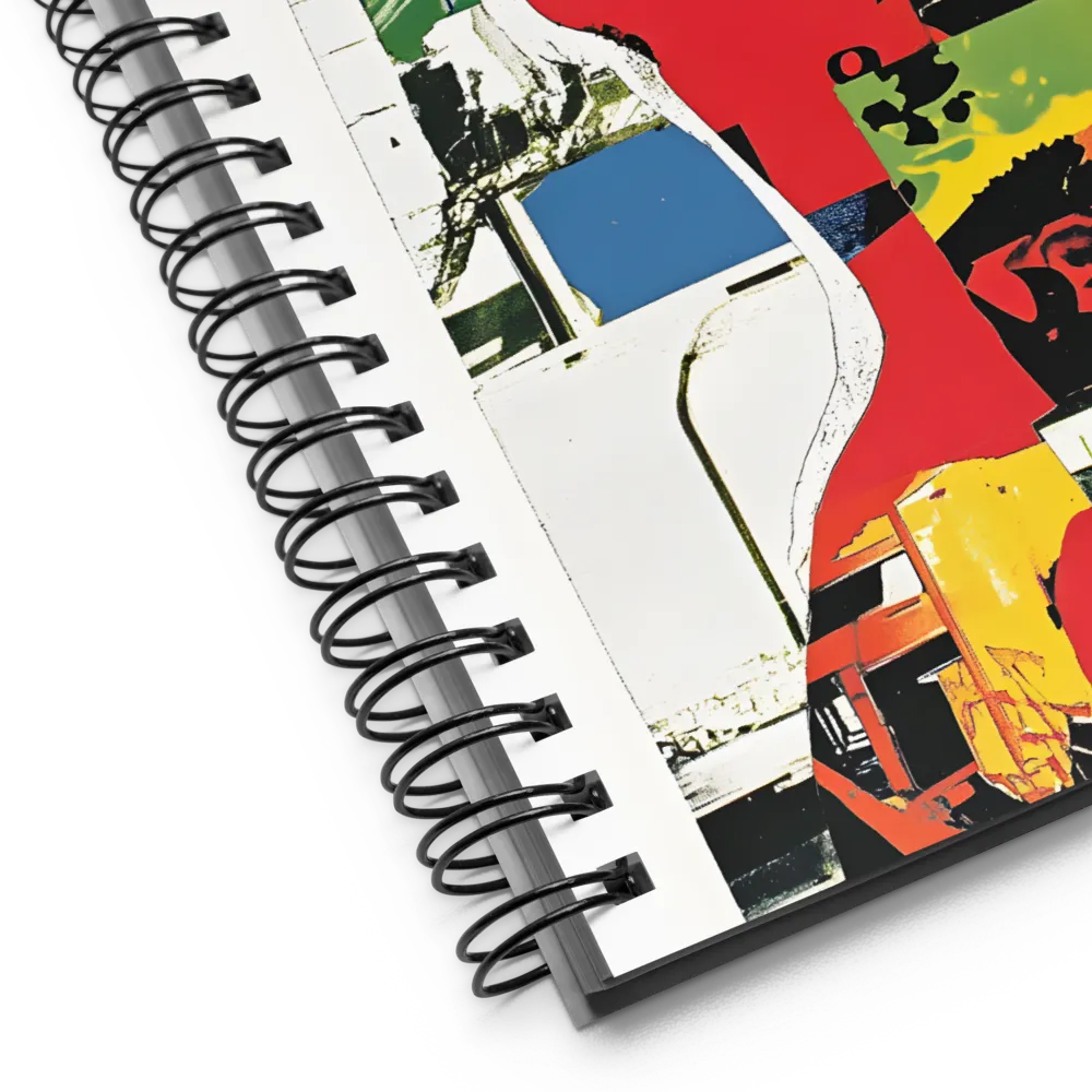 Fragmented Silhouette 
 Spiral Notebook | 140 pages