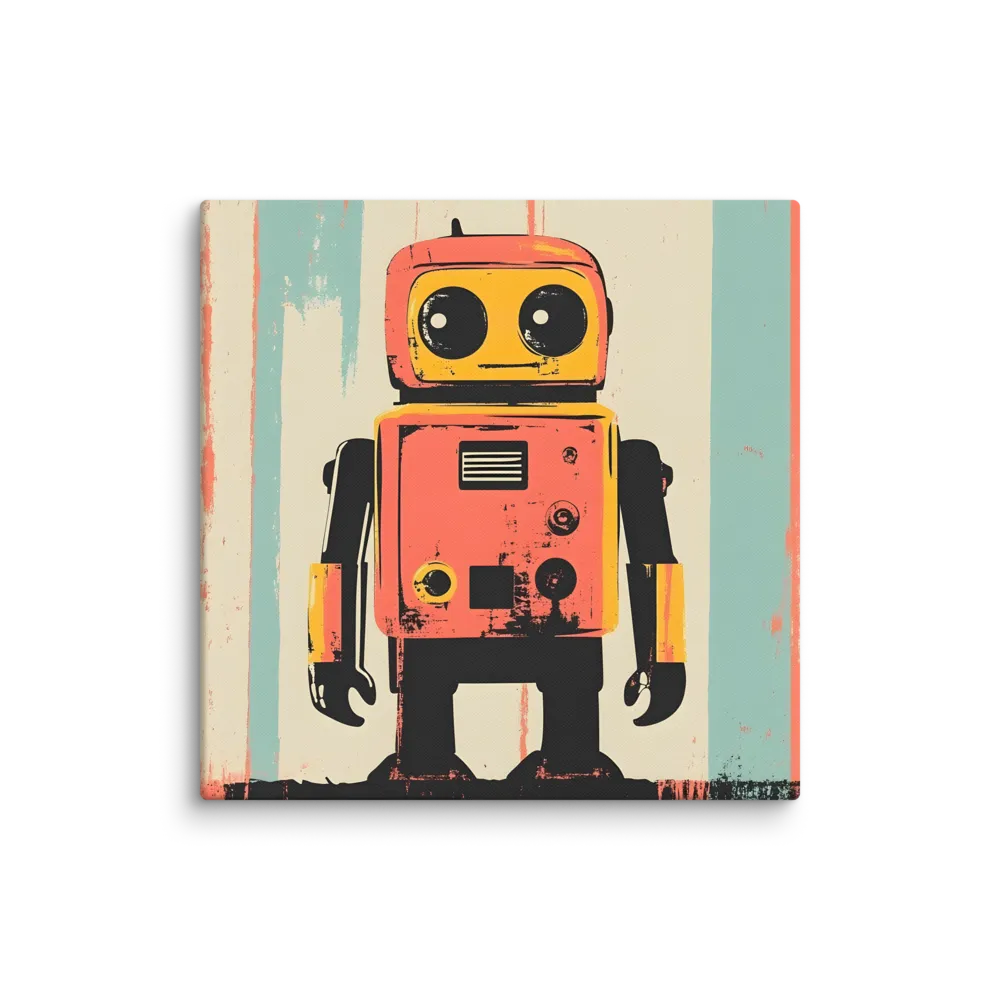 Retro Robot Icon 
 Canvas | 30″x 30″