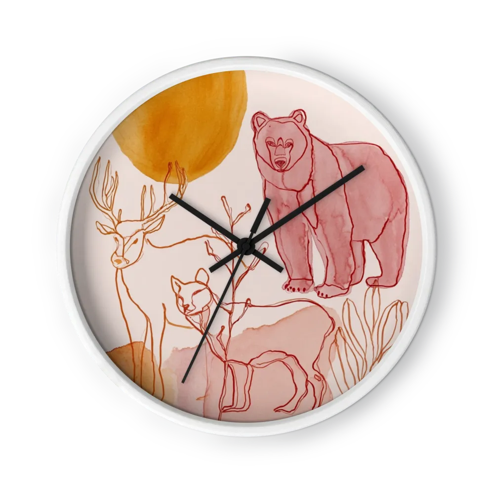 Woodland Wildlife Line Art