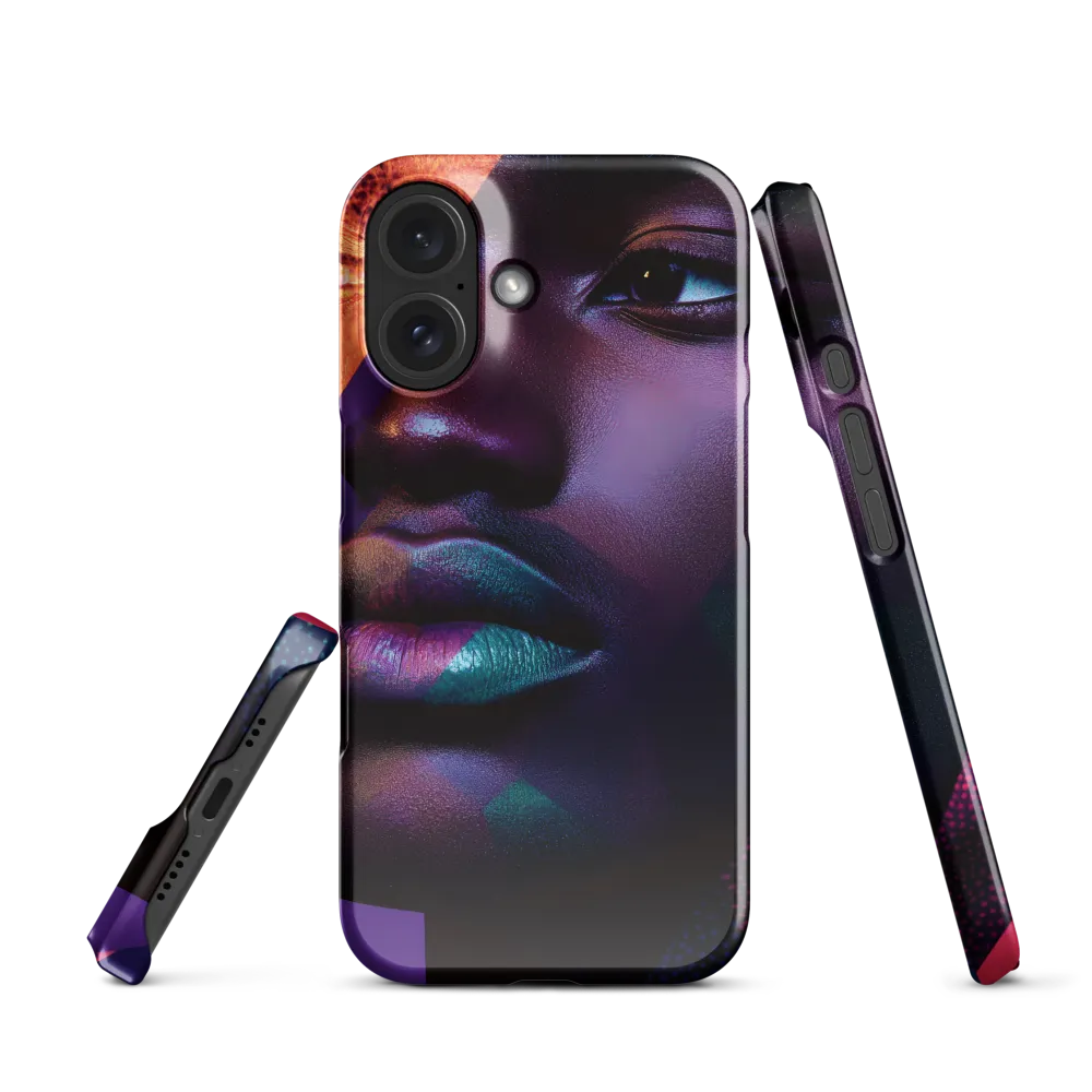 Fragmented Neon Portrait 
 iPhone 11 | Snap Case