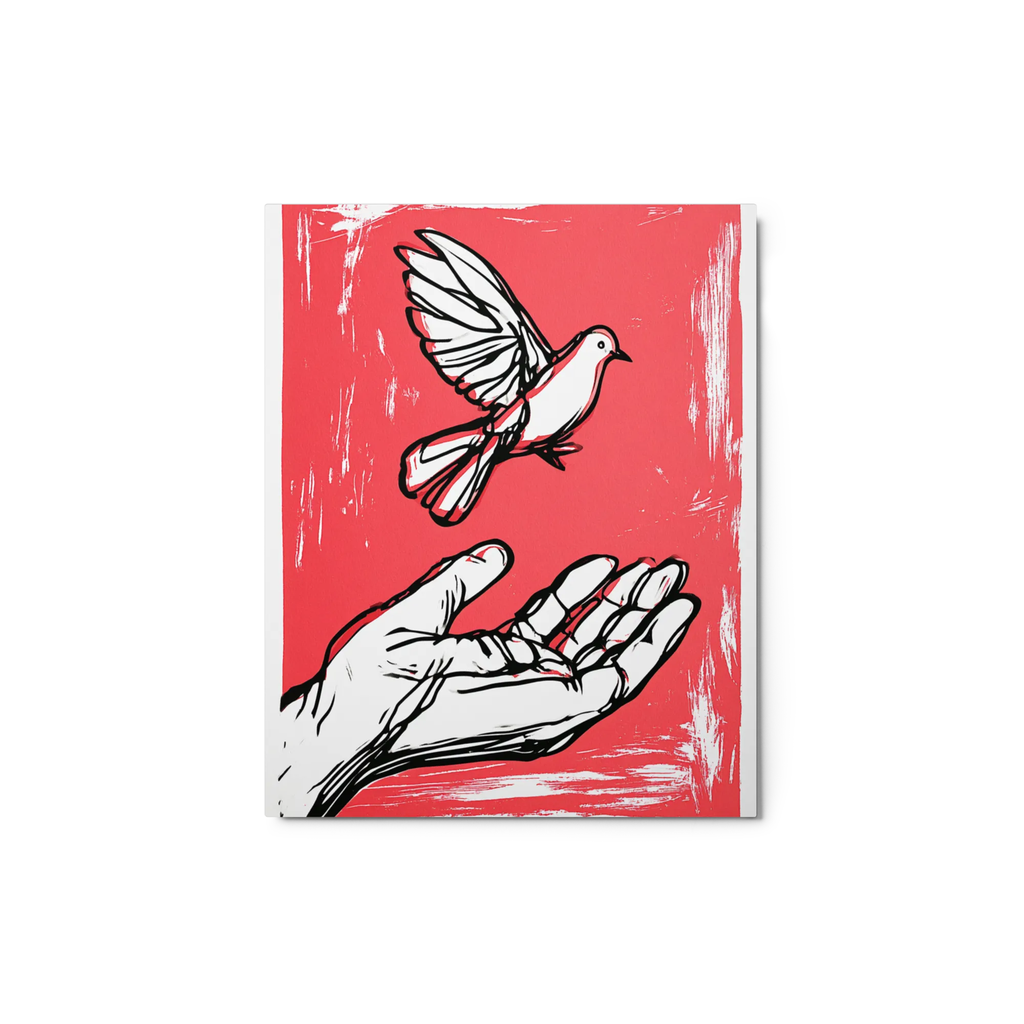 Release of Peace 
 Poster with Red oak Frame | 18″x 24″