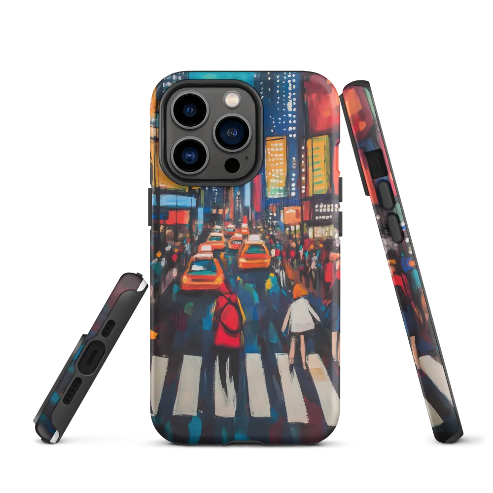 Busy City Street Scene | Phone Case