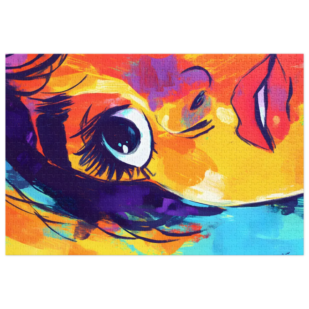 Vibrant Gaze 
 Jigsaw Puzzle in Tin Box