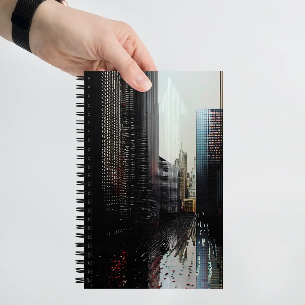 Urban Glitch Reflection 
 Spiral Notebook | 140 pages