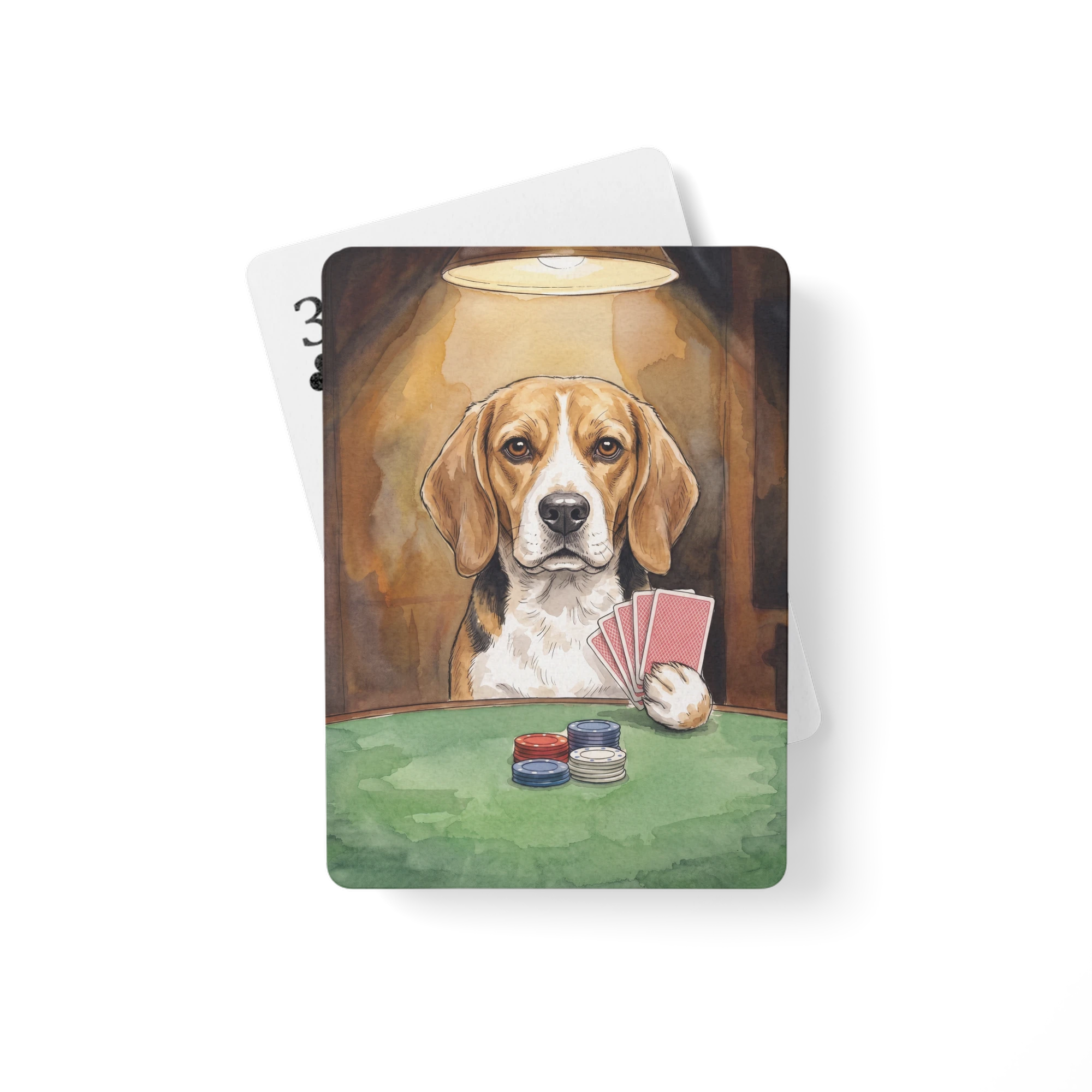 Poker Night — Ink & Wash — Playing Cards