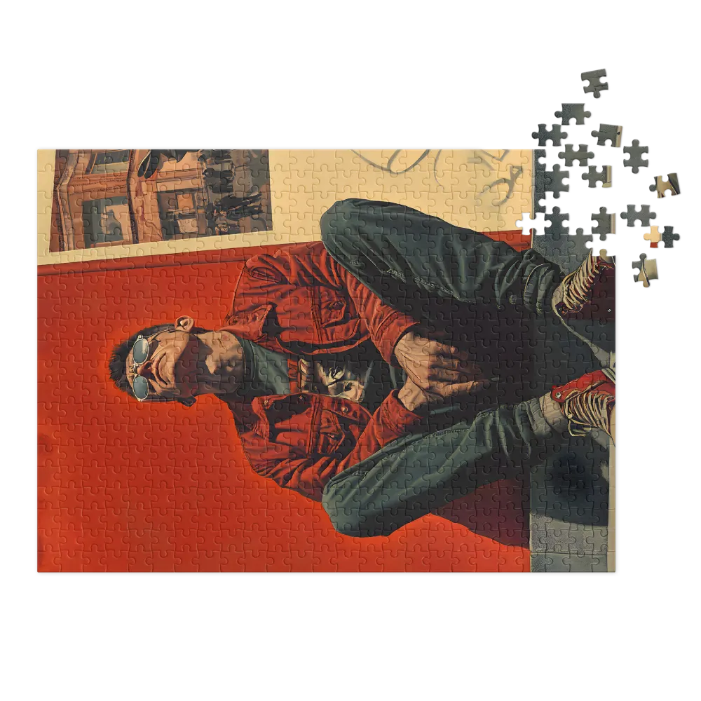 Upward Reflection 
 Jigsaw Puzzle in Tin Box
