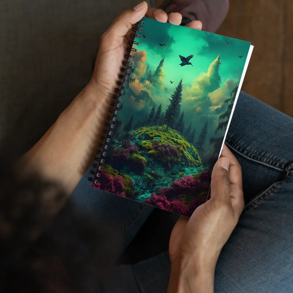 Ethereal Forest Flight 
 Spiral Notebook | 140 pages