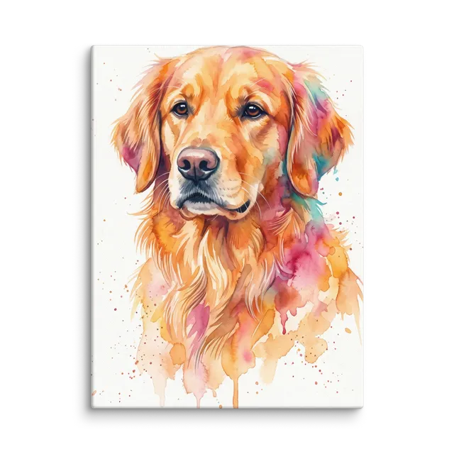 Pet Portrait — Splash Watercolor