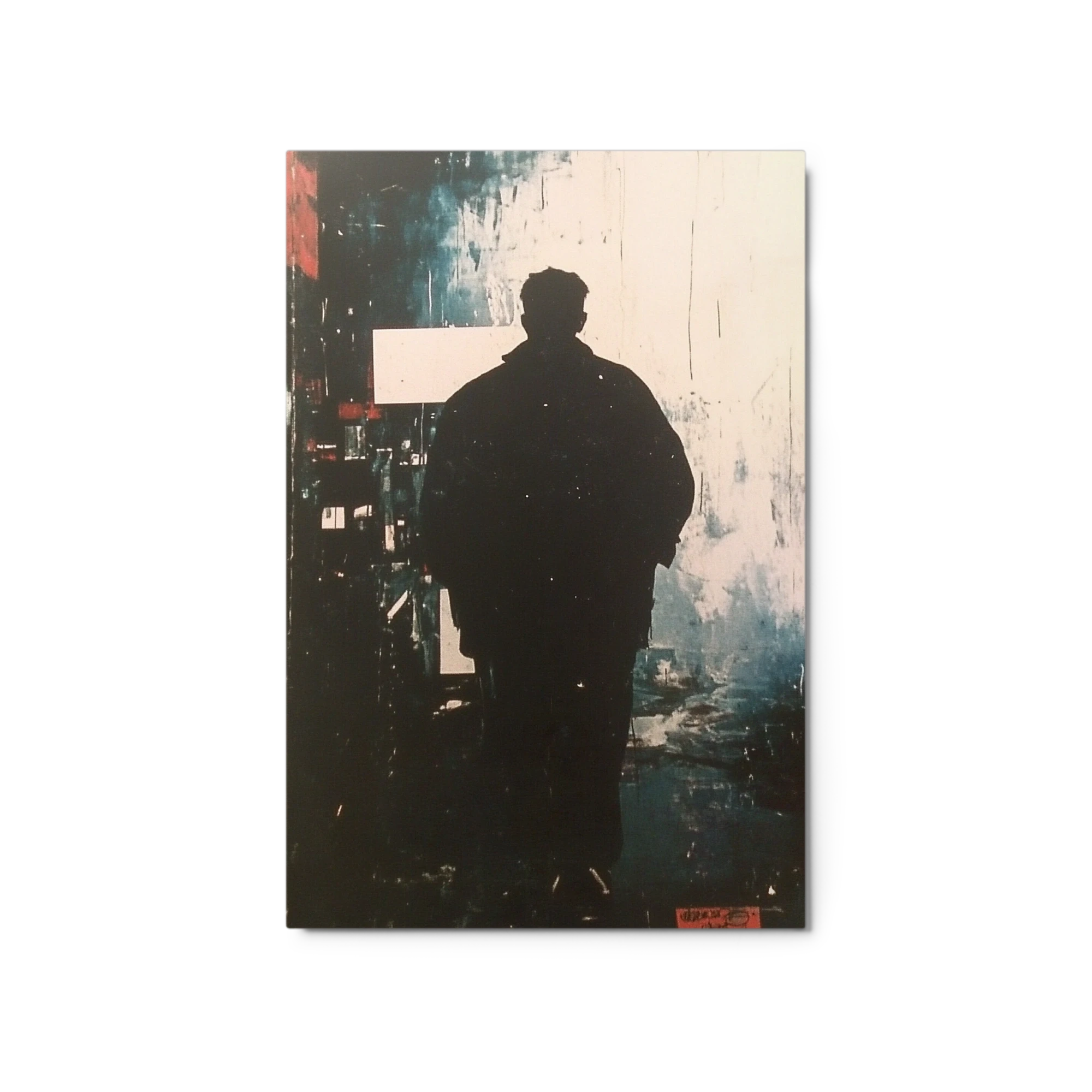 Silhouette of a Walking Figure