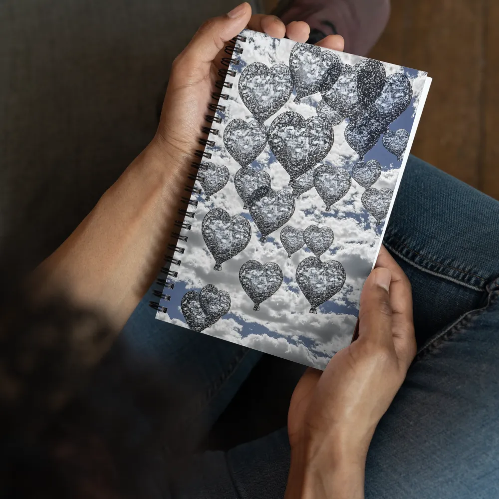 Floating Heart Balloons 
 Spiral Notebook | 140 pages