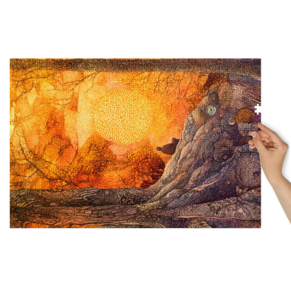Meditatives Waldglühen 
 Puzzle in Metalldose