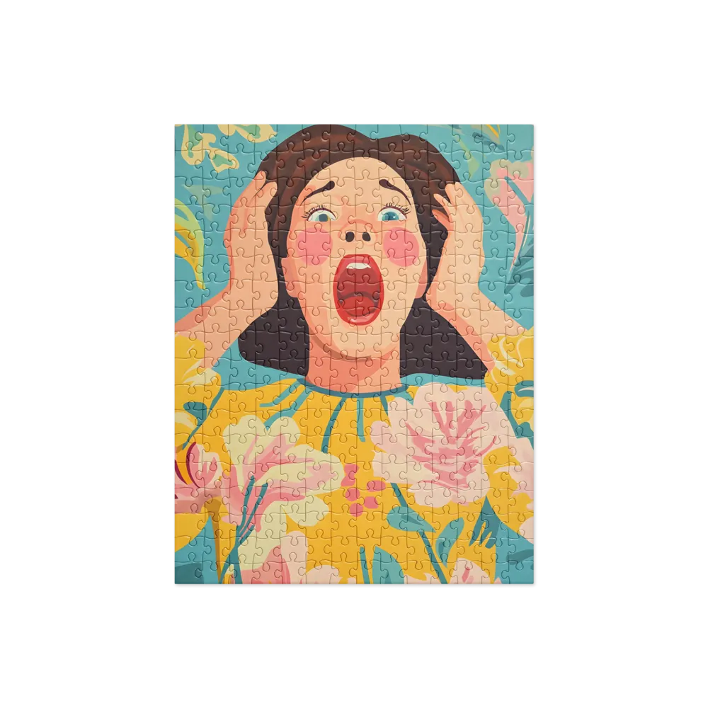 Floral Panic 
 Jigsaw Puzzle in Tin Box