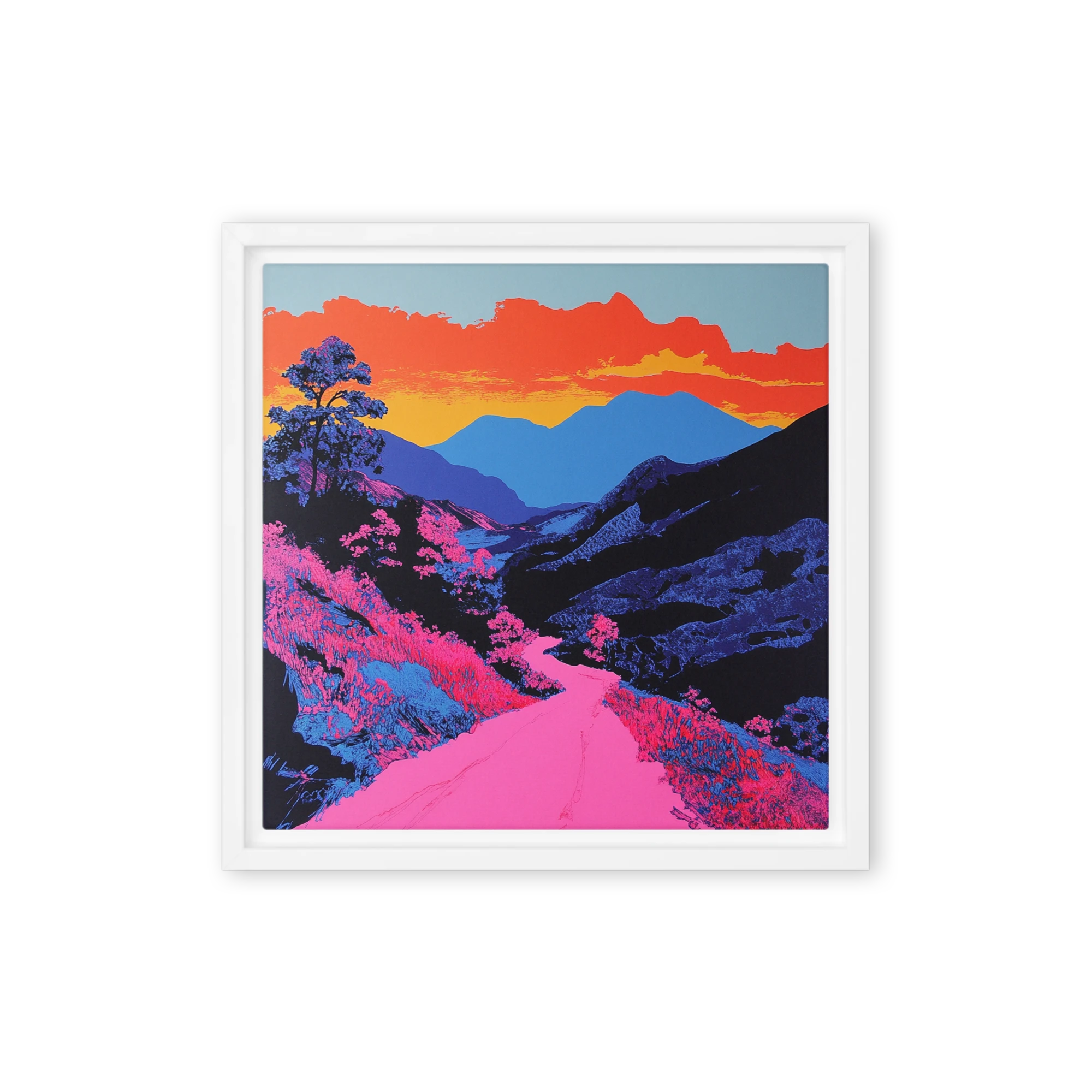 Vibrant Pop Art Landscape