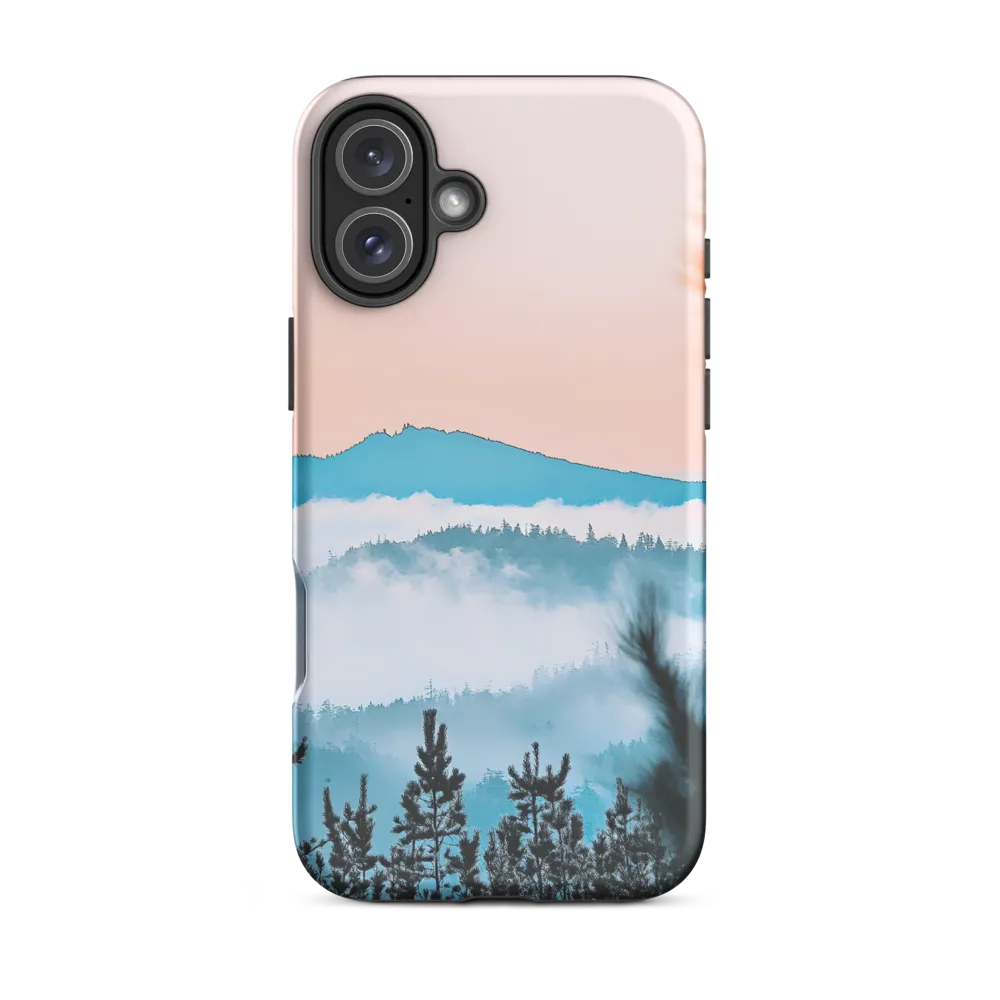 Mountain Landscape in Mist | Phone Case