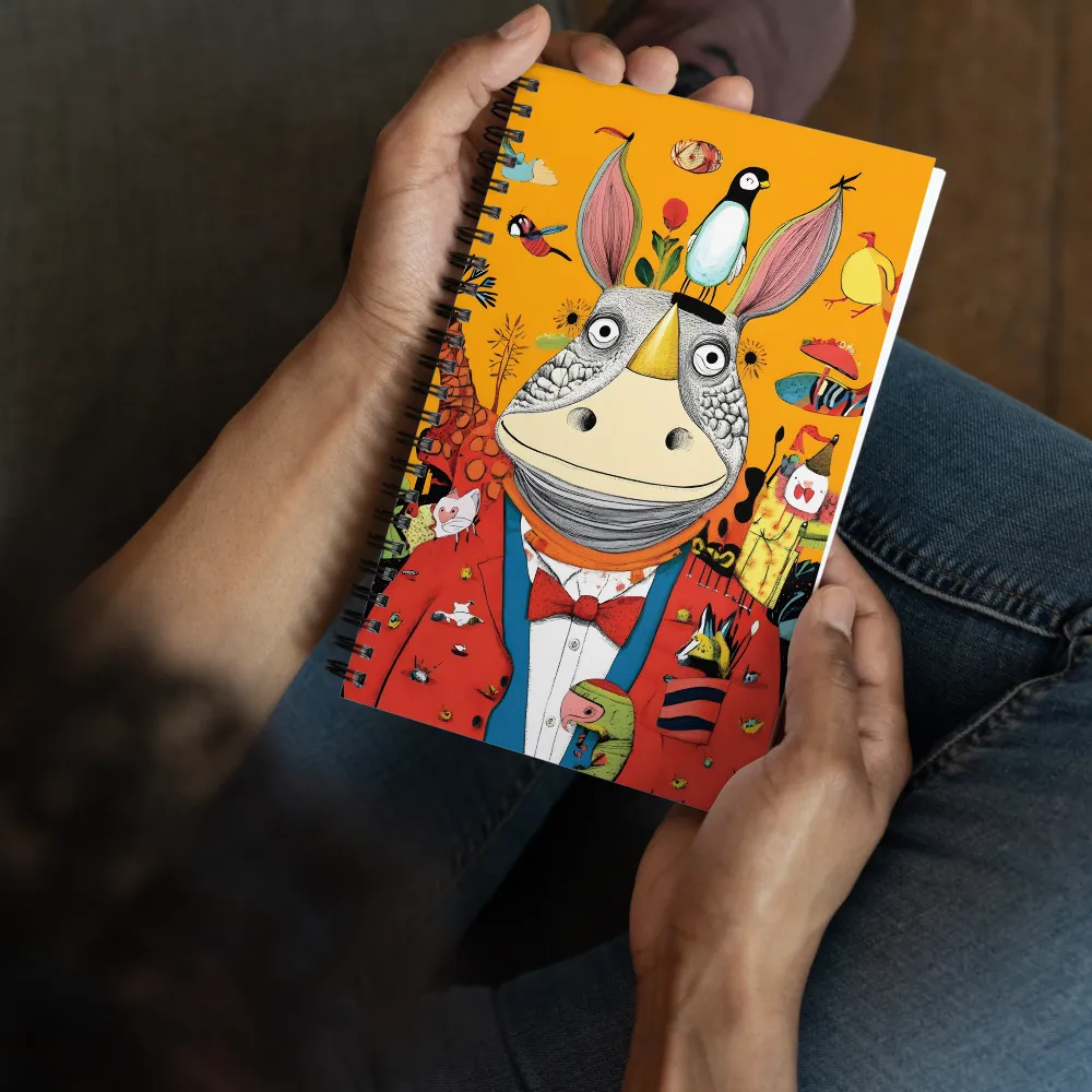 The Dapper Rhino's Gathering 
 Spiral Notebook | 140 pages
