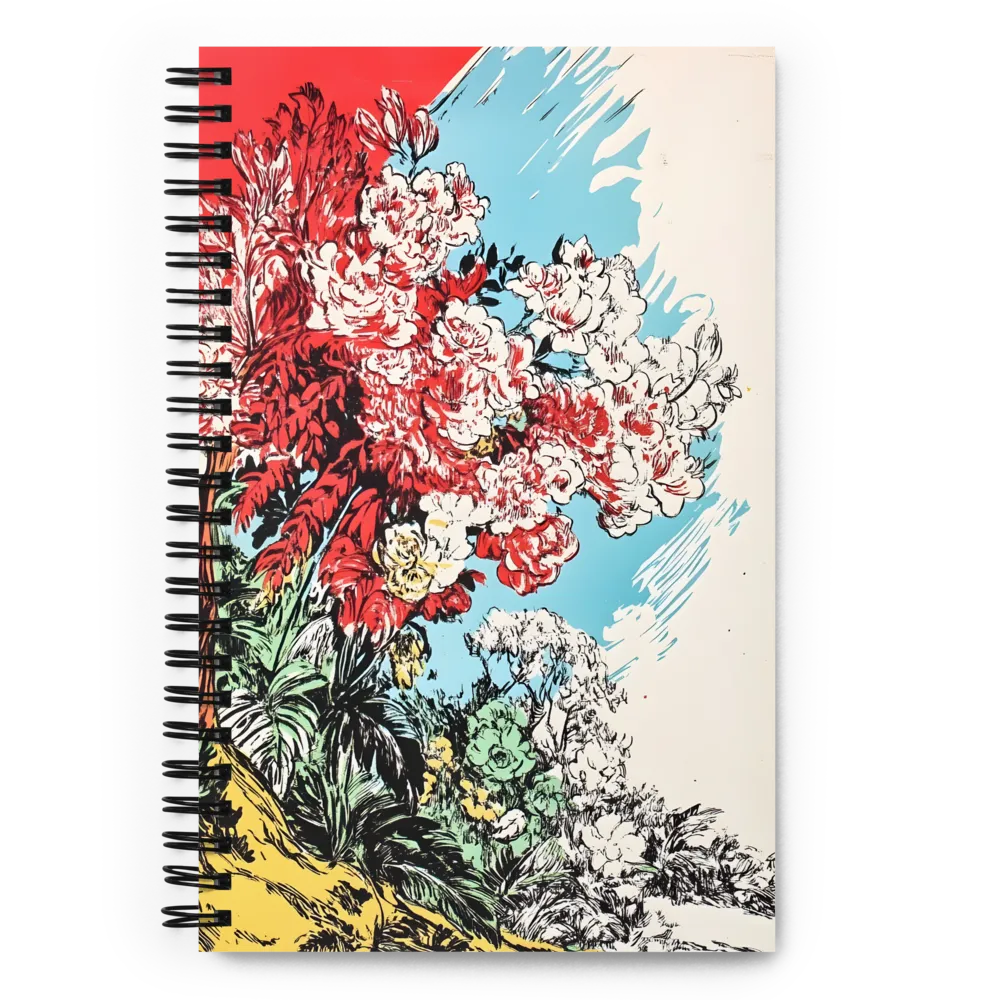 Garden of Vibrant Blossoms 
 Spiral Notebook | 140 pages