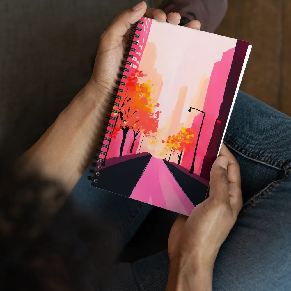 Neon Cityscape 
 Spiral Notebook | 140 pages