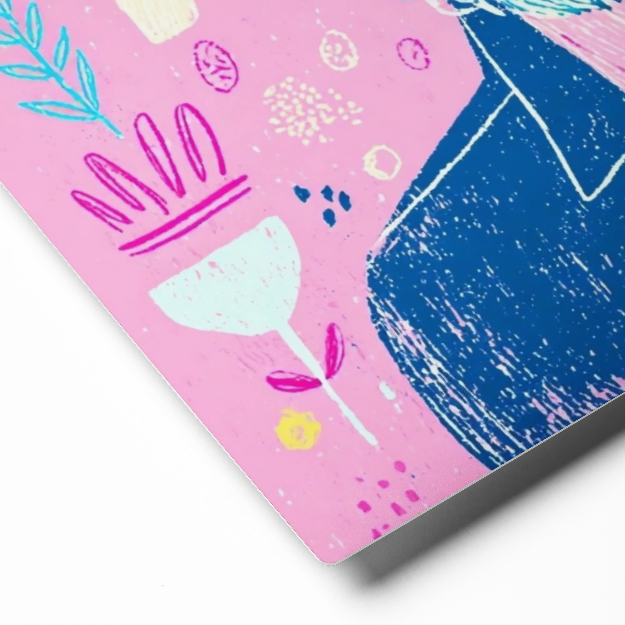 Whimsical Pink Portrait | Art Print