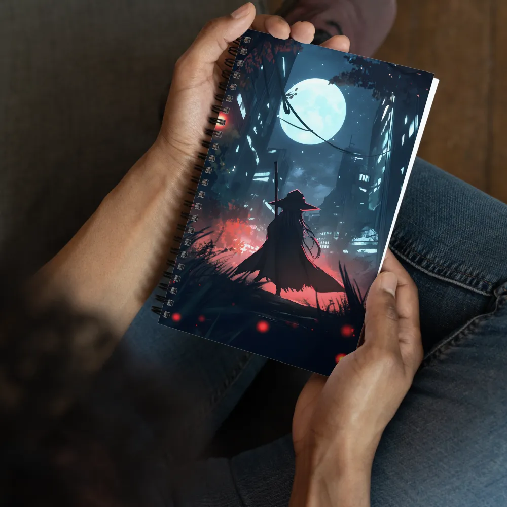 Moonlit Urban Journey 
 Spiral Notebook | 140 pages