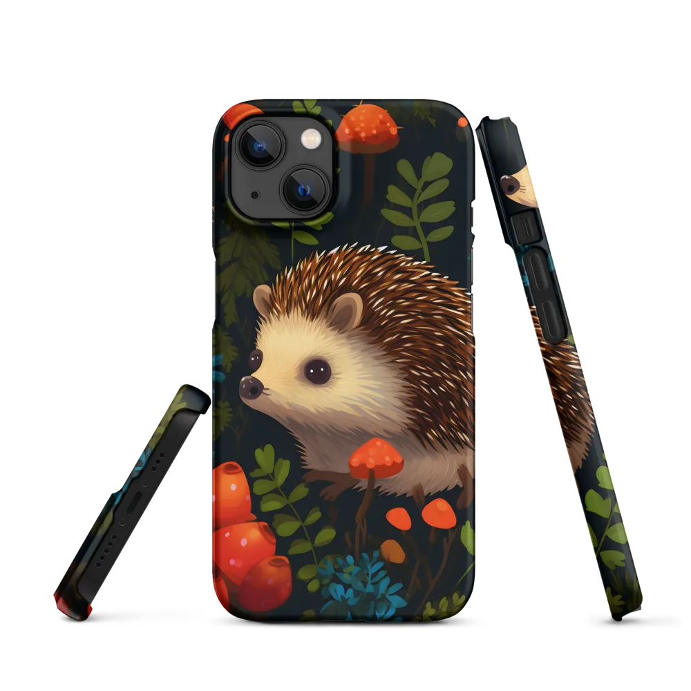 Cute Hedgehogs and Colorful Mushrooms | Phone Case