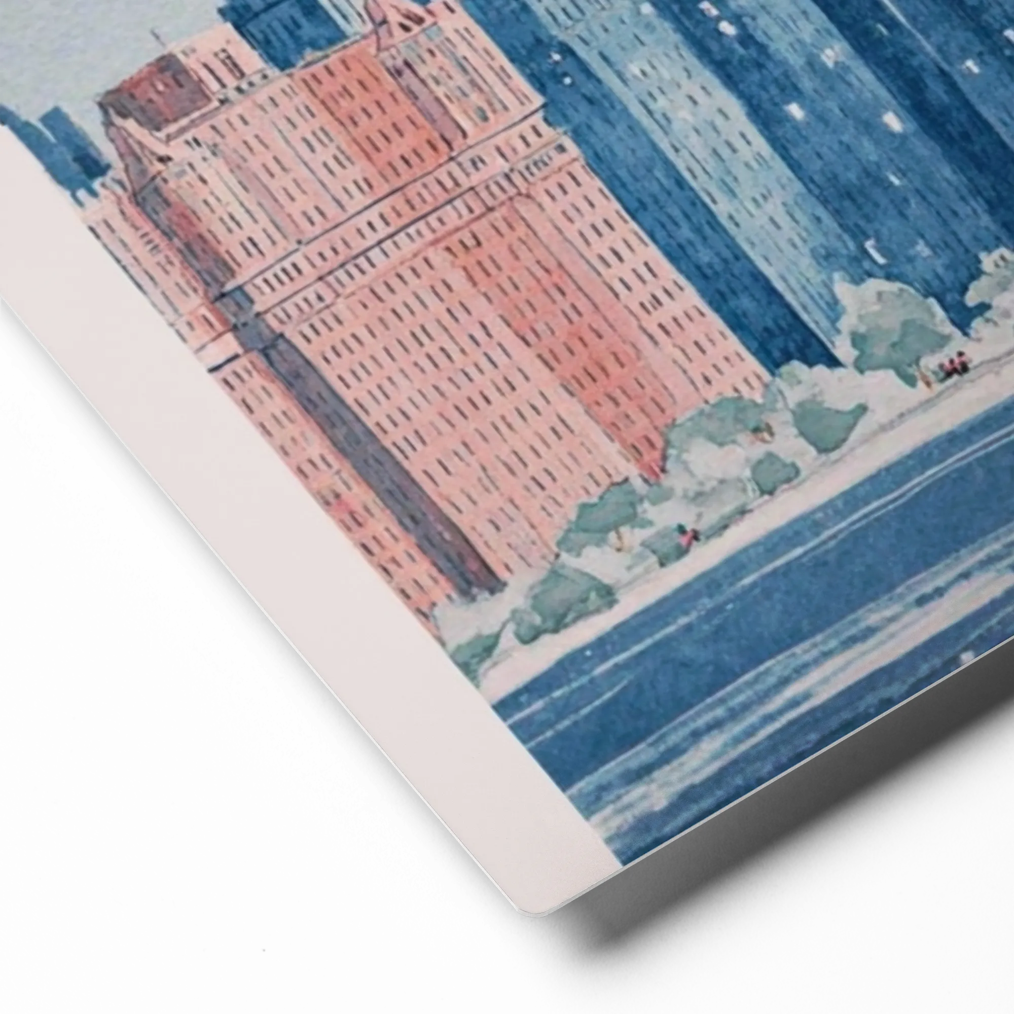 Midday Harbor Skyline 
 Canvas | 8″x 8″