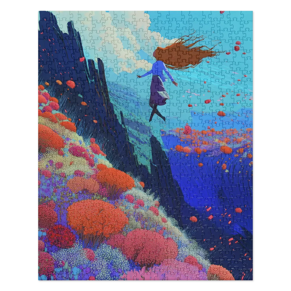 Ethereal Bloom Ascent 
 Jigsaw Puzzle in Tin Box