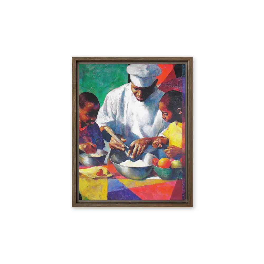 The Young Apprentices 
 Poster with Black Frame | 10″x 10″