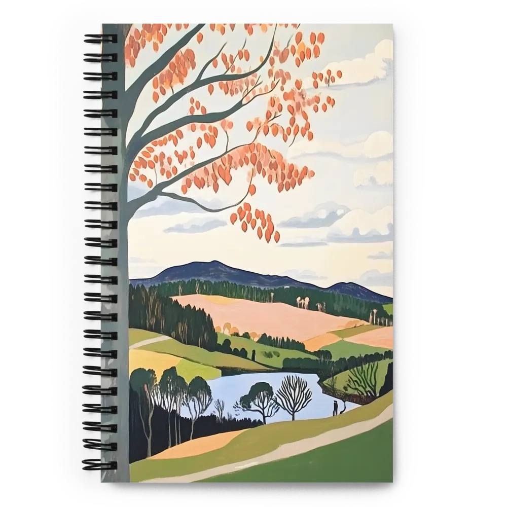 Tranquil Autumn Landscape 
 Spiral Notebook | 140 pages