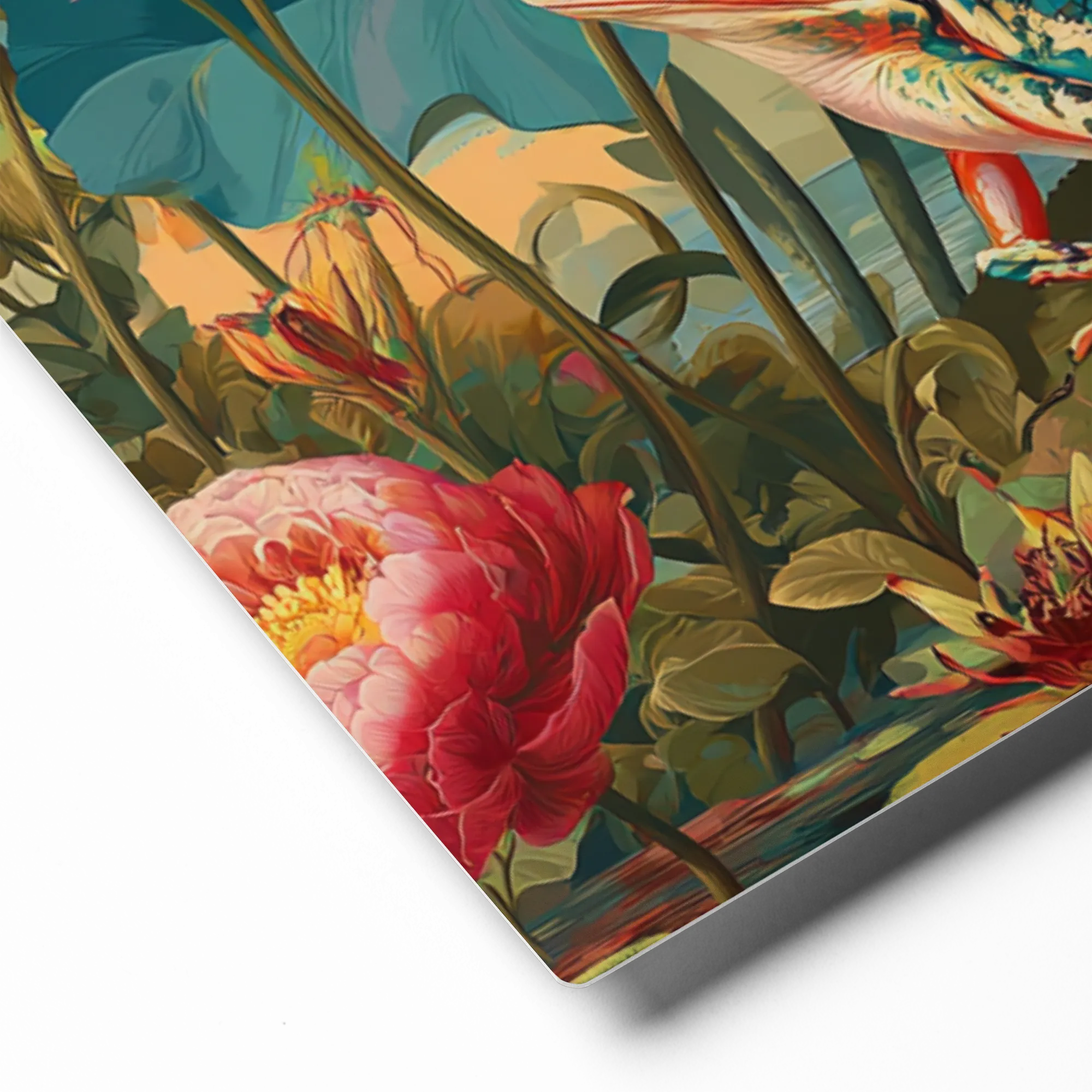 Art Nouveau Frog and Lotus Pond | Art Print