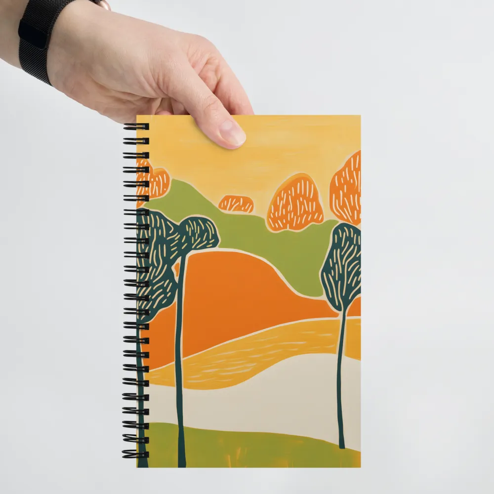 Serene Blocks of Nature 
 Spiral Notebook | 140 pages