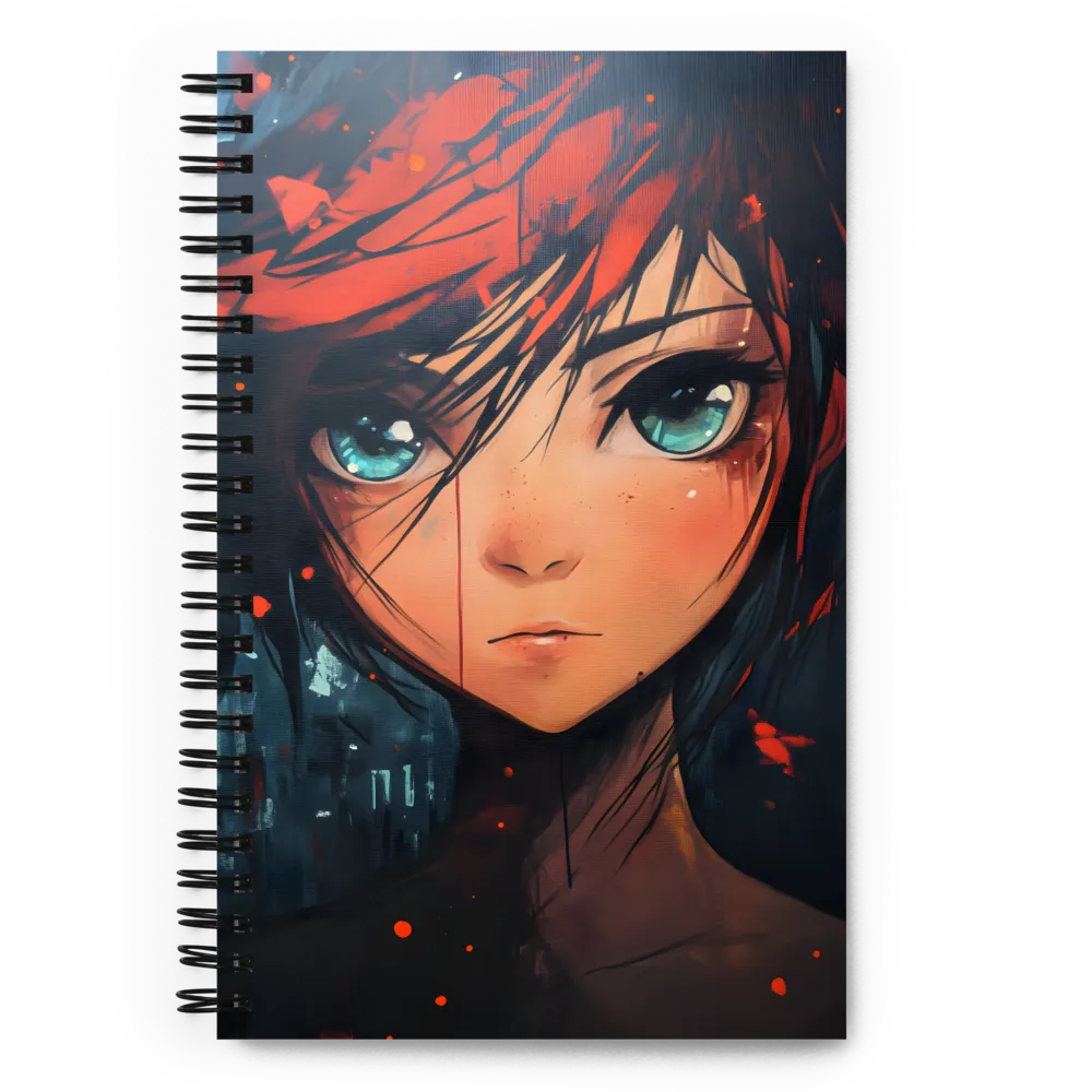 Gaze of the Crimson Haired 
 Spiral Notebook | 140 pages