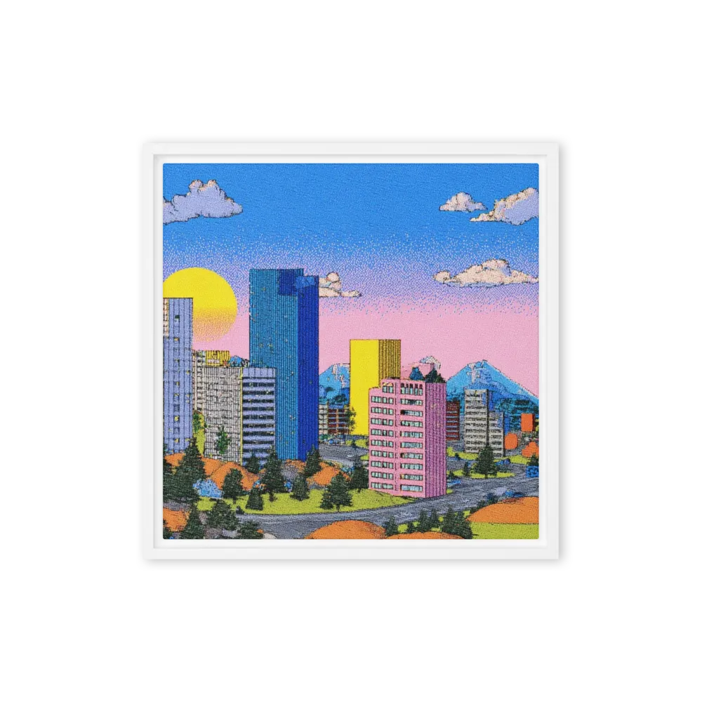 Sunset Metropolis 
 Canvas | 12″x 12″