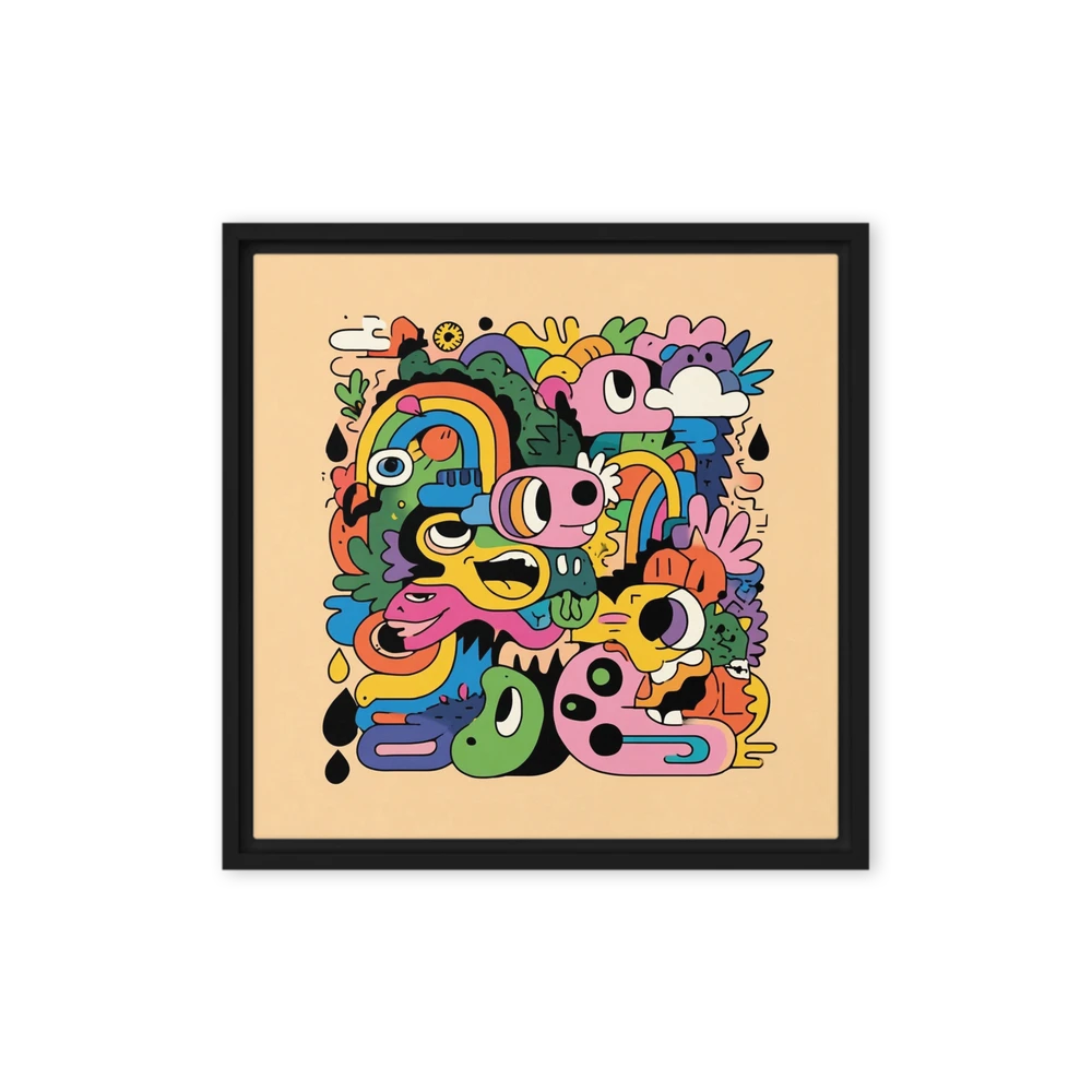 Abstract Monster Collage | Art Print