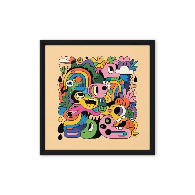 Abstract Monster Collage | Art Print
