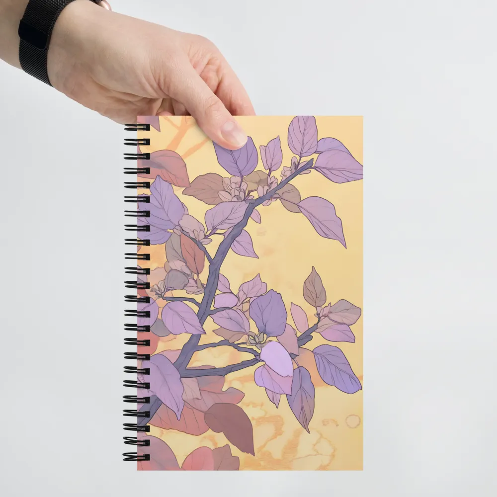 Whimsical Leaf Branch Illustration 
 Spiral Notebook | 140 pages