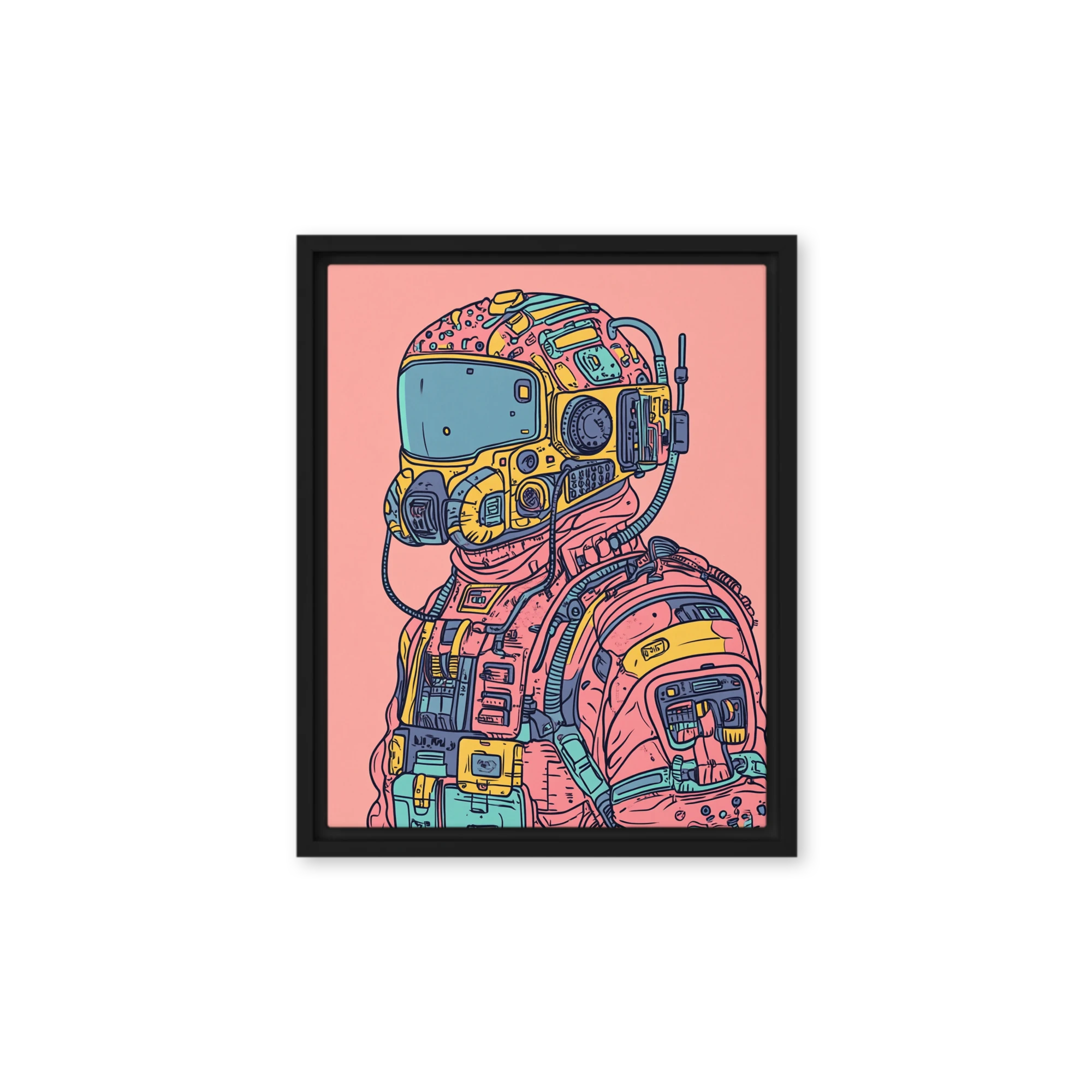 Astronaut in Detailed Space Suit