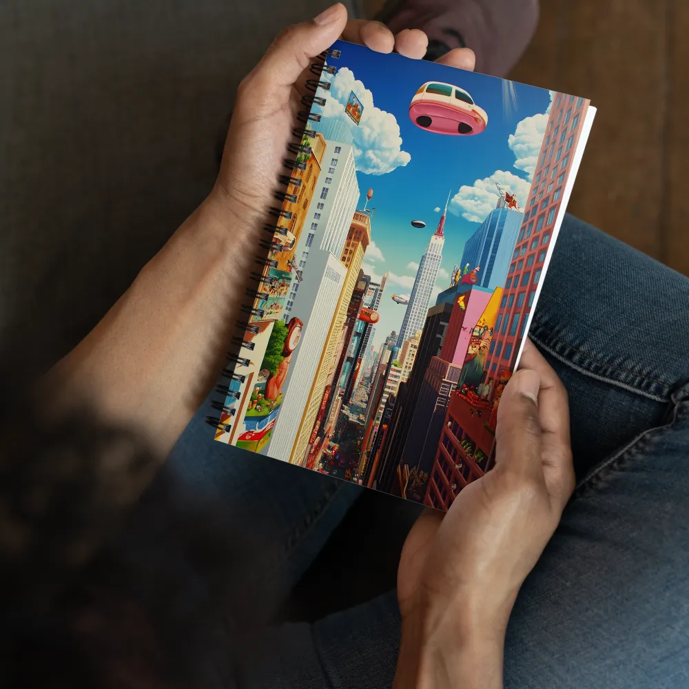 Future Metropolis Skyline 
 Spiral Notebook | 140 pages