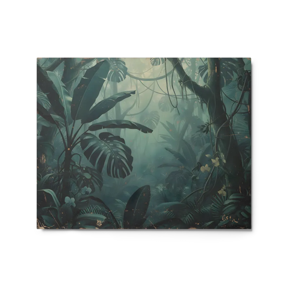 Misty Rainforest Canopy 
 Metal Print | 8″x 10″