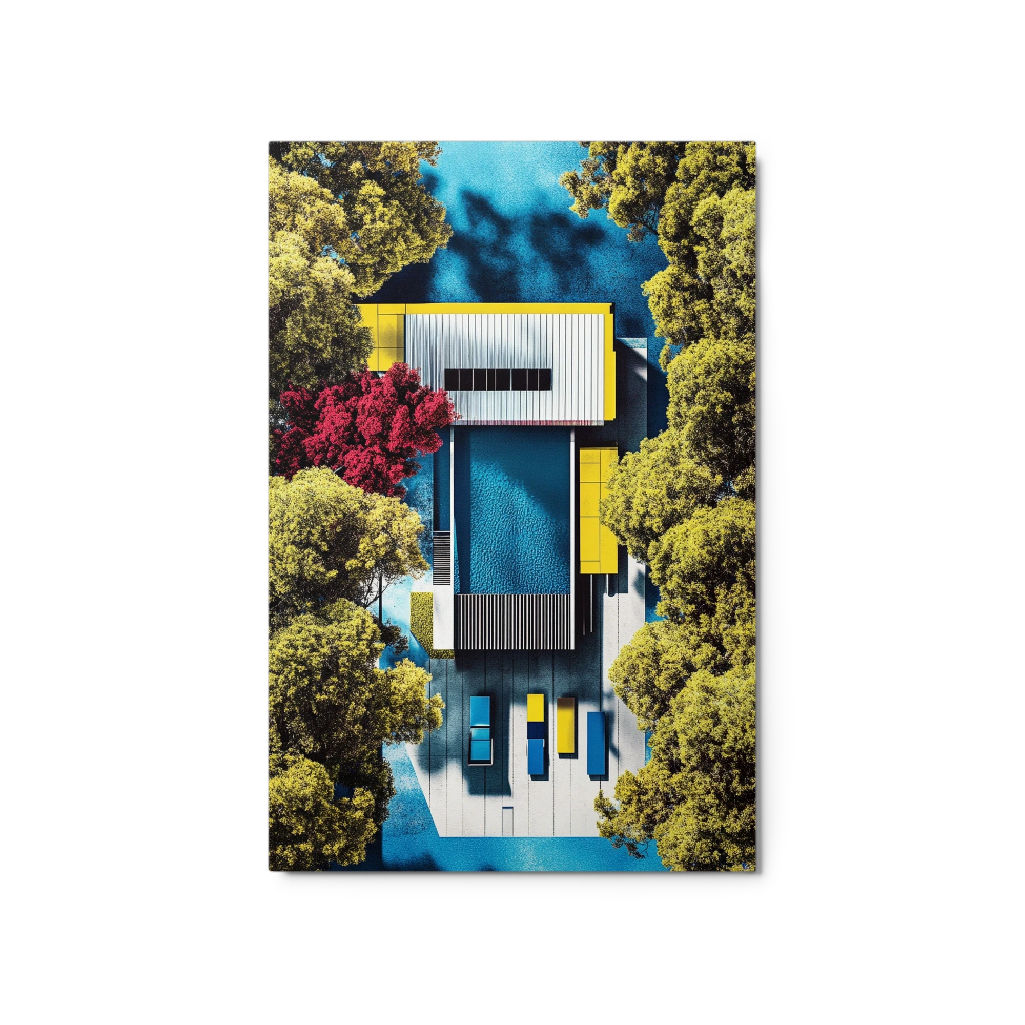 Modern Architectural Design in Serene Landscape