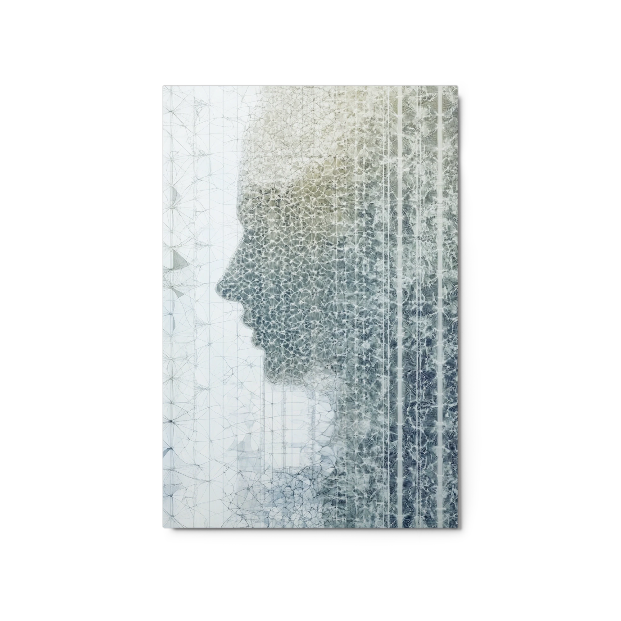 Abstract Silhouette in Digital Patterns