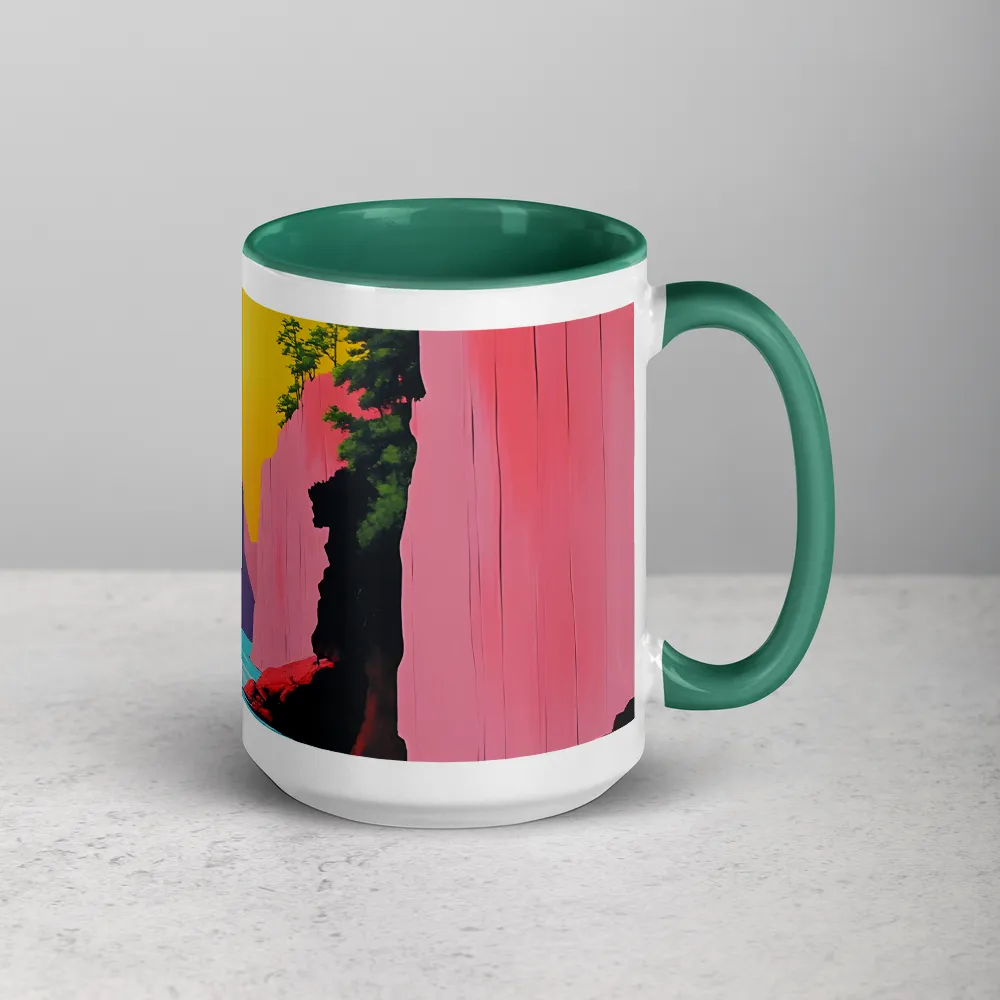 Twin Suns Canyon 
 Mug with Green inside