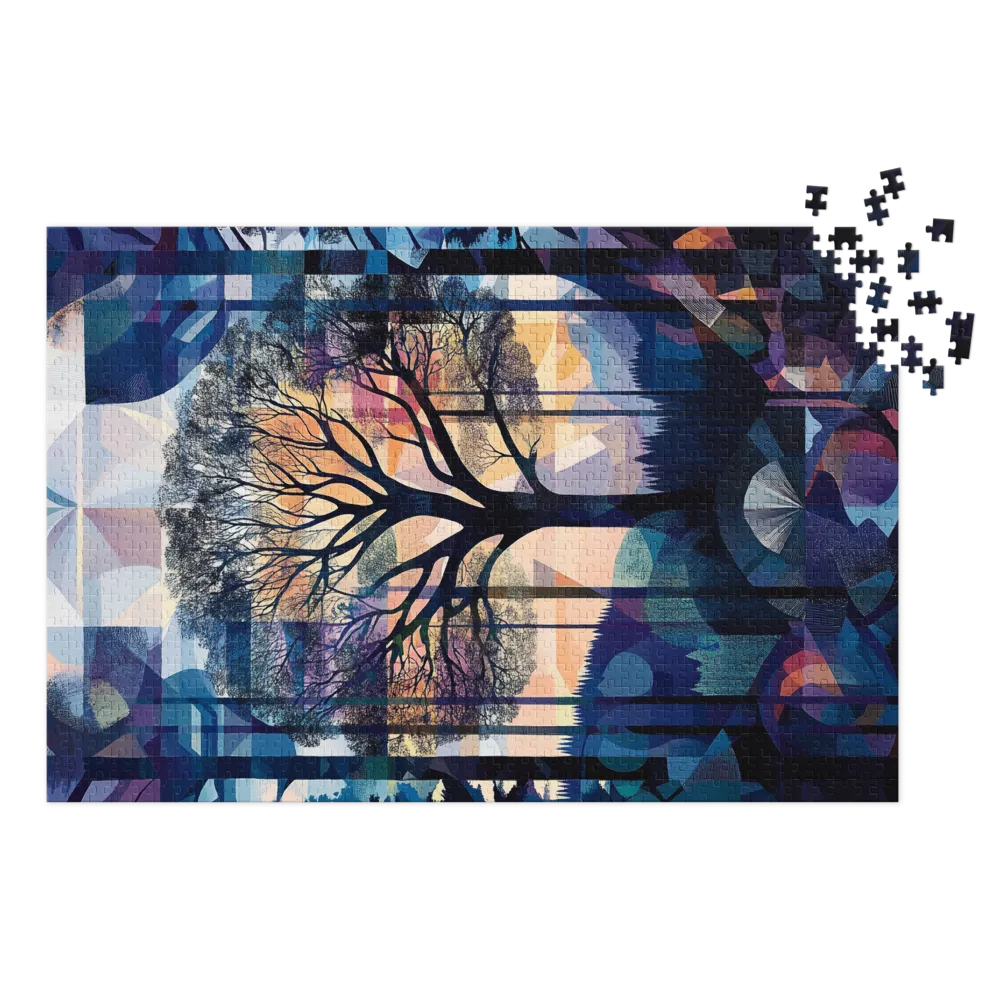 Abstract Tree Landscape | Jigsaw Puzzle (252/520 pieces)
