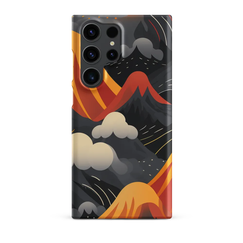 Abstract Mountains and Volcanoes Design | Phone Case