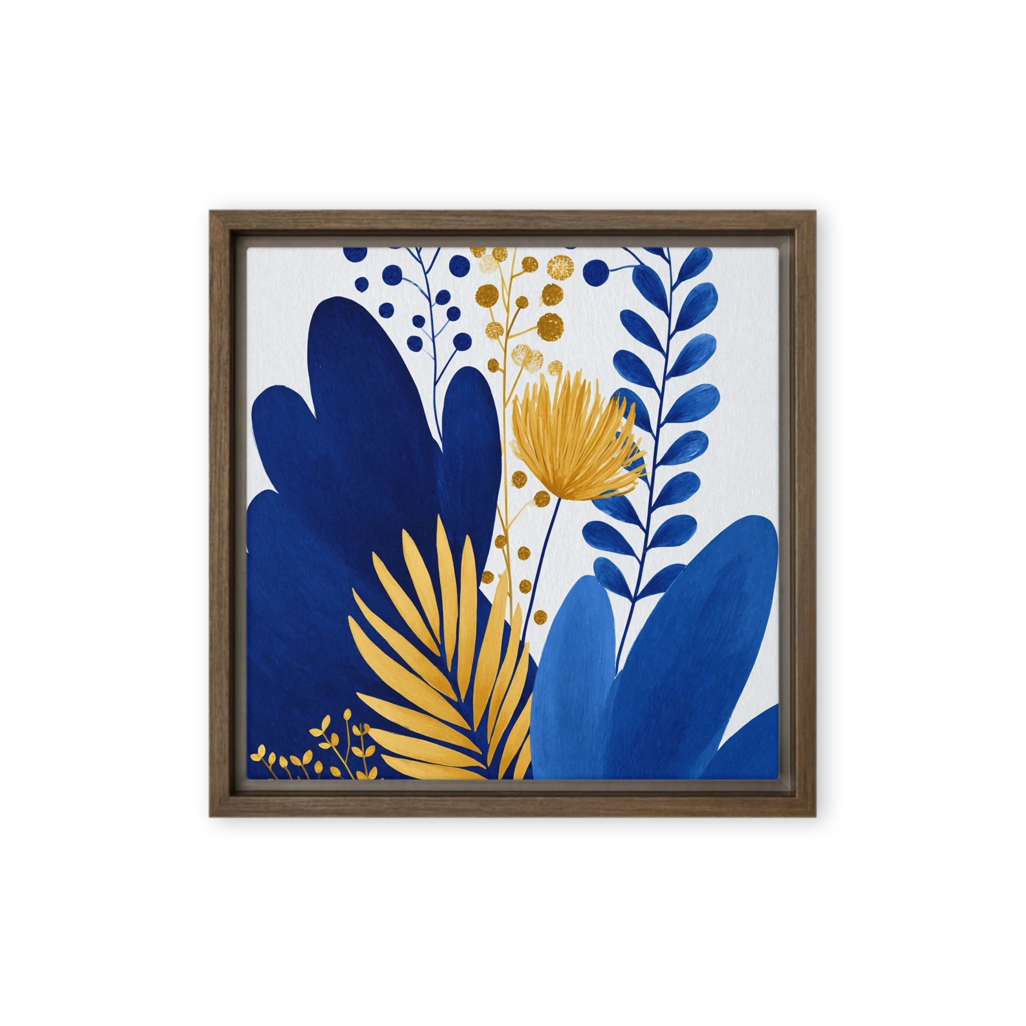 Golden Blue Flora