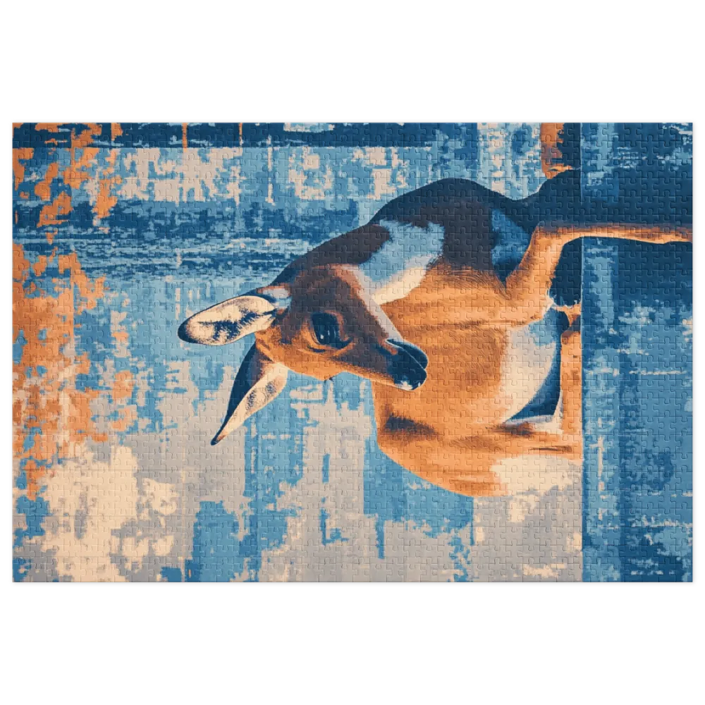 Fawn Tapestry Dream 
 Jigsaw Puzzle in Tin Box