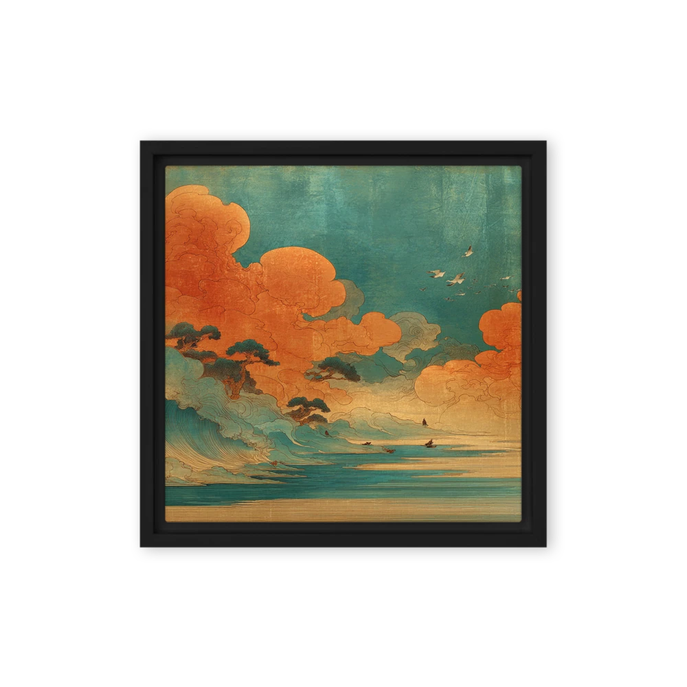 Tranquil Ukiyo-e Seascape | Art Print