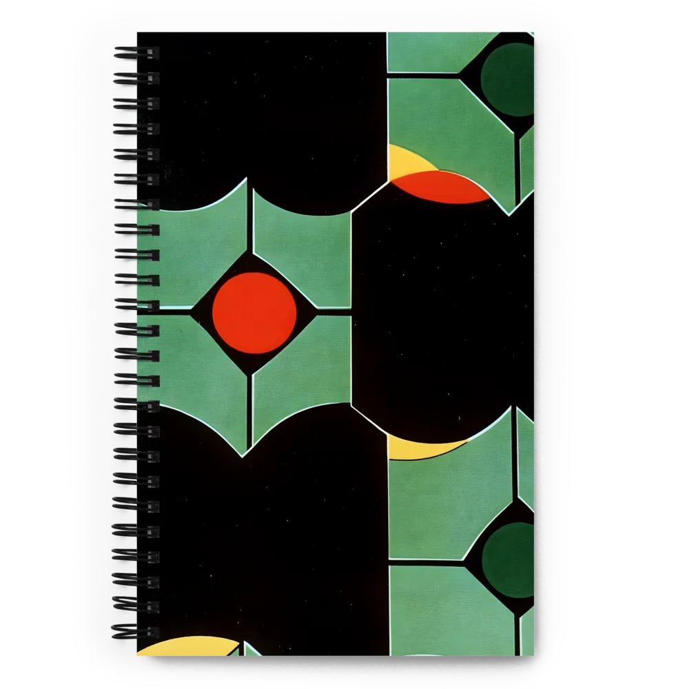 Interlocking Geometric Shapes 
 Spiral Notebook | 140 pages