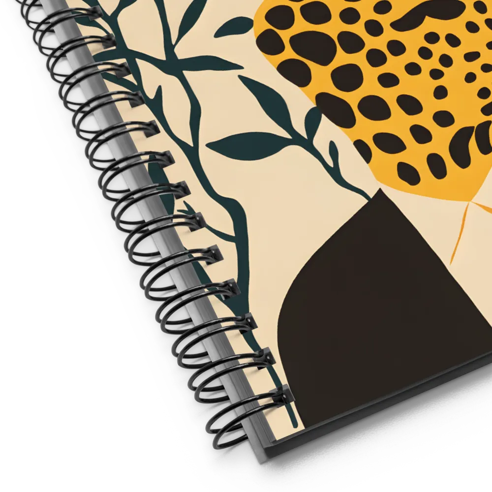 Dapper Leopard Portrait 
 Spiral Notebook | 140 pages