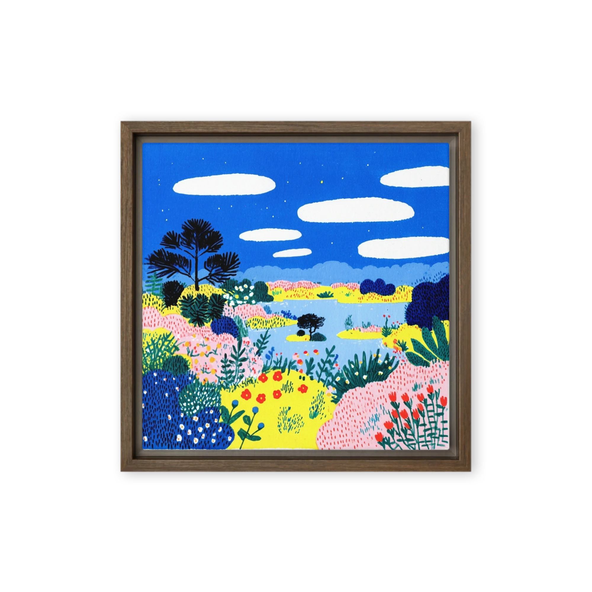 Vibrant Meadow Lake | Art Print
